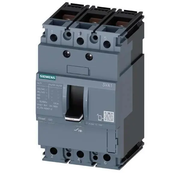MCCB Siemens 3VA1  3-pole, Icu=16 kA,  In = 2A - 160A